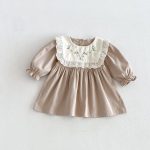 【73-110】ワンピース ベビー レトロ 刺繡 - 画像 (6)