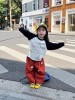 【80-140】長袖Tシャツ 女の子 ラグラン カートゥーン - 画像 (5)