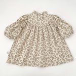 【66-130】ロンパースorワンピース ベビー フラワー パフスリーブ - 画像 (11)