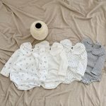 【66-90】長袖ロンパース ベビー コットン かわいい - 画像 (4)