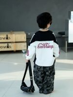 【80-130】長袖Tシャツ 男の子 英字 ゆったり トレンド - 画像 (5)