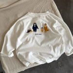 【80-140】長袖Tシャツ 男の子 カートゥーン プリント カジュアル - 画像 (5)