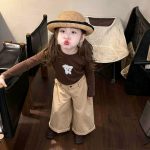【80-140】長袖Tシャツ 女の子 イヌ プリント かわいい - 画像 (4)