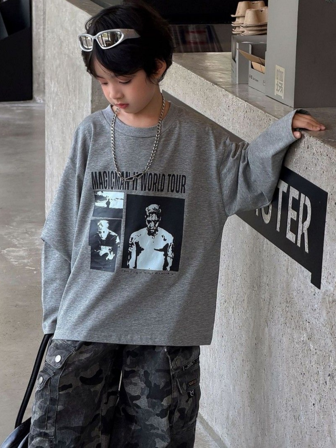99103067 (4) 【80-150】長袖Tシャツ 男の子 プリント トレンド 着せやすい - 画像 (1)