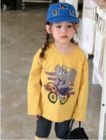 【80-140】長袖Tシャツ 女の子 カートゥーン プリント 合わせやすい - 画像 (4)
