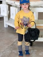 【80-140】長袖Tシャツ 女の子 カートゥーン プリント 合わせやすい - 画像 (9)