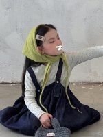 【100-160】ジャンパースカート インナー 女の子 おしゃれ 韓国風 やわらか - 画像 (23)