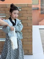【100-150】トップスorパンツ 女の子 フード付き ドット柄 カジュアル - 画像 (3)