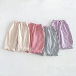 【80-130】パンツ 女の子 フリル 無地 4色選べる - 画像 (4)