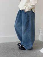 【100-170】パンツ 女の子 デニム カジュアル 合わせやすい - 画像 (3)