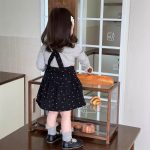 【73-110】トップス サロペットスカート ドット柄  女の子 - 画像 (8)
