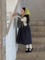 【100-160】ジャンパースカート インナー 女の子 おしゃれ 韓国風 やわらか - 画像 (13)