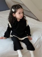 【73-110】二点セット カーディガン ズボン フリル シンプル カワイイ 女の子 - 画像 (8)