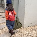 【80-130】長袖Tシャツ 女の子 配色切り替え トレンド - 画像 (4)