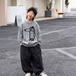 【90-160】セーター ラウンドネック 長袖 ゆったり 男の子 - 画像 (7)
