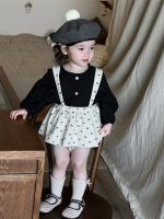 【73-100】トップス サロペット 長袖 リボン柄 女の子 - 画像 (5)