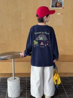 【90-160】長袖Tシャツ 男の子 プリント シンプル - 画像 (6)