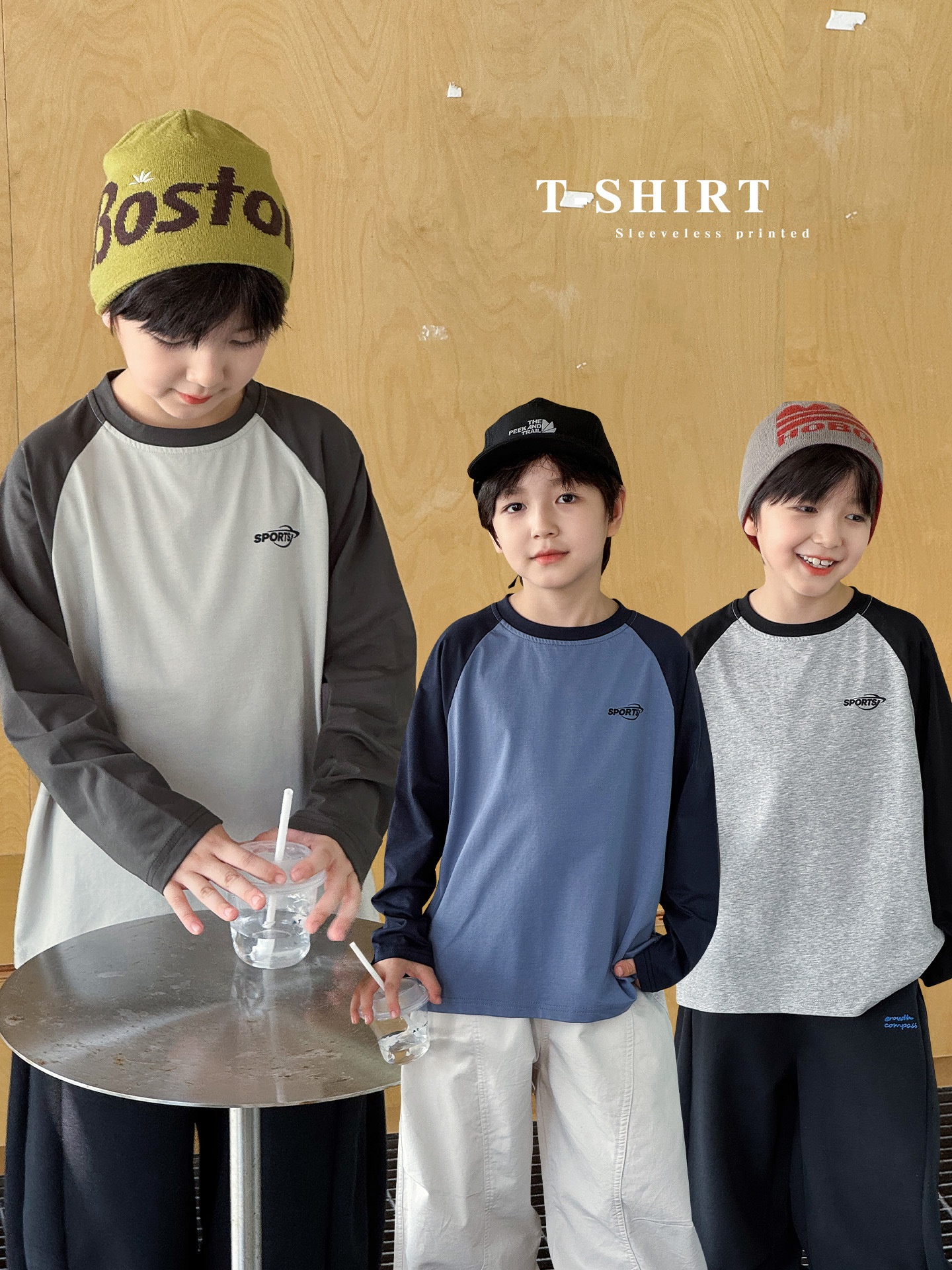O1CN01345hVoWOruB2vHAO_3646241795-0-cib 【90-160】Tシャツ 長袖 配色 切り替え カジュアル 男の子 - 画像 (1)