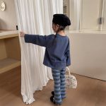 【80-130】長袖Tシャツ 女の子 ドット柄 合わせやすい - 画像 (5)