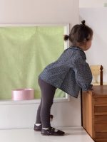 【73-110】トップス 折り襟 長袖 花柄 女の子 - 画像 (5)