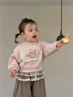 【73-110】パーカー ズボン フリル チェック柄 長袖 女の子 - 画像 (7)