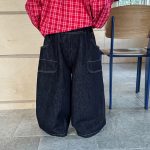 【90-160】パンツ 男の子 デニム 無地 シンプル - 画像 (4)