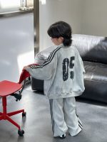 【100-150】二点セット プリント アルファベット カジュアル ゆったり 男の子 - 画像 (7)