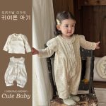 【73-100】トップスorサロペット ベビー 花柄 シンプル - 画像 (4)