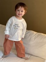 【66-100】Tシャツ プリント ラウンドネック 長袖 カジュアル 男の子 - 画像 (6)