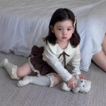 【73-110】トップス ブルマ 折り襟 裾付き レース 女の子 - 画像 (7)