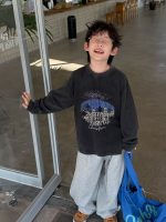 【90-160】トレーナーorパンツ 男の子 韓国風 ウォッシュ加工 ストリート - 画像 (2)