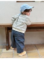 【73-100】ベストorアウターorパンツ 男の子 カジュアル ボーダー柄 - 画像 (16)