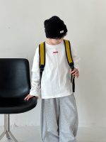 【90-160】Tシャツ フェイク 切り替え 長袖 合わせやすい 男の子 - 画像 (4)