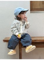【73-100】ベストorアウターorパンツ 男の子 カジュアル ボーダー柄 - 画像 (13)