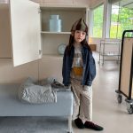 【80-130】アウター 女の子 デニム 刺繍 レトロ - 画像 (3)