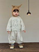 【73-110】パーカー ズボン クマ柄 ゆったり カジュアル 男の子 - 画像 (6)