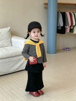 【73-120】長袖Tシャツorパンツ 女の子 ベルボトム 合わせやすい - 画像 (4)