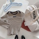 【80-130】長袖Tシャツ 女の子 ボーダー柄 着せやすい - 画像 (8)