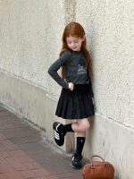 【90-150】長袖Tシャツ 女の子 着回しやすい シンプル カートゥーン - 画像 (6)