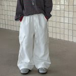【90-160】ベストor長袖Tシャツorカーゴパンツ 男の子 韓国風 ボーダー柄 - 画像 (9)
