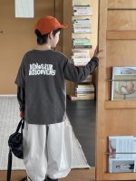 【90-160】Tシャツ フェイク 切り替え 長袖 プリント 男の子 - 画像 (4)