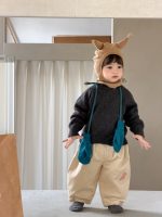 【100-150】セーター ズボン 無地 ゆったり カジュアル 男の子 - 画像 (3)