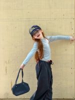 【90-150】長袖Tシャツ 女の子 シンプル アルファベット スリムシルエット - 画像 (18)