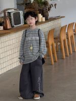 【90-160】Tシャツ 韓国風 合わせやすい ストライブ 長袖 男の子 - 画像 (4)