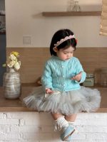 【73-110】セーター トップス スカート ニット 無地 カワイイ 女の子 - 画像 (5)