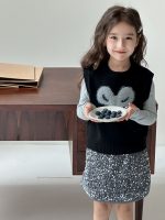 【90-150】カットソー 女の子 ガーリー リボン ストレッチ素材 - 画像 (3)