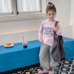 【90-170】長袖Tシャツ 女の子 プリント ゆったり 合わせやすい - 画像 (6)