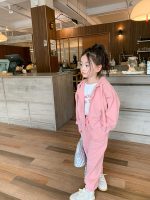 【90-160】セットアップ 女の子 ファスナー スポーツ フード付き - 画像 (6)