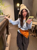 【100-160】パンツ 女の子 花柄 レトロ 履きやすい - 画像 (3)