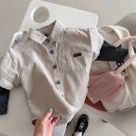 【80-130】トップス 女の子 レイヤード 折り襟 - 画像 (7)
